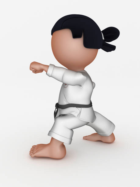 istock Karate Martial Arts Cartoon Character 1263551865