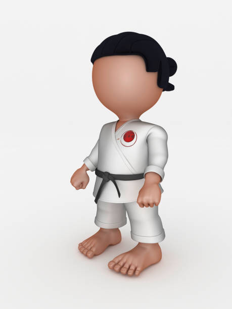 istock Karate Martial Arts Cartoon Character 1263551901
