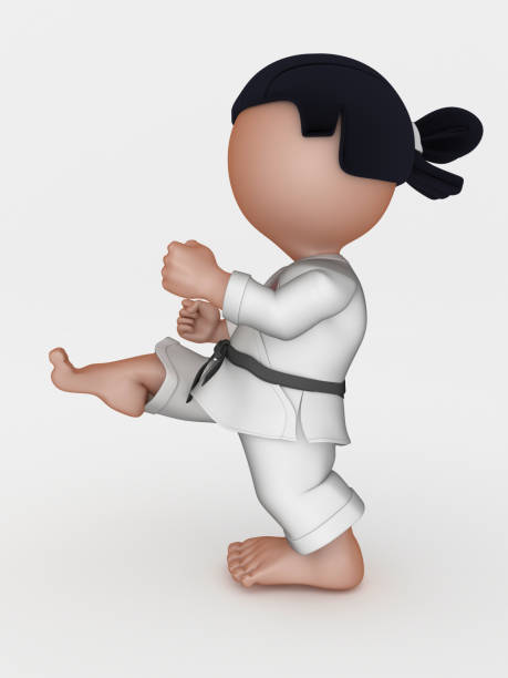 istock Karate Martial Arts Cartoon Character 1263551936