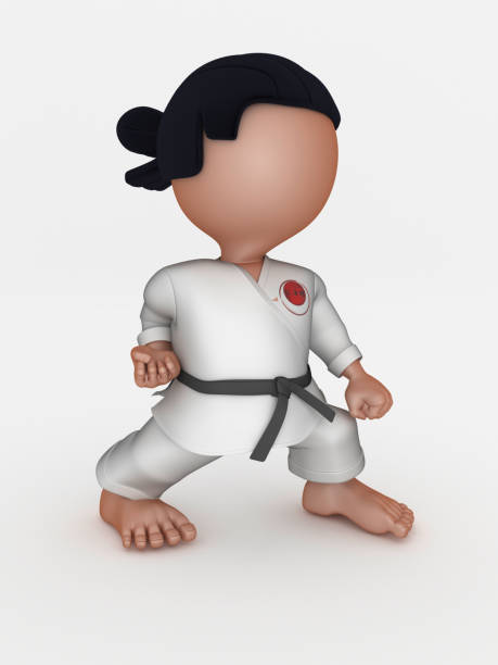 istock Karate Martial Arts Cartoon Character 1263551976
