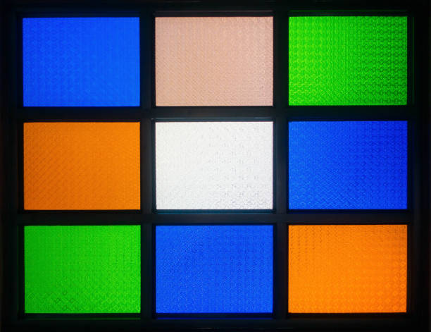 istock colorful stained glass window with nine boxes 1263557698