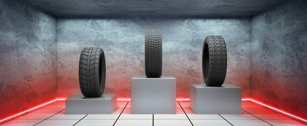 자동차 타이어 판매 - number 3 three dimensional shape number photograph 뉴스 사진 이미지