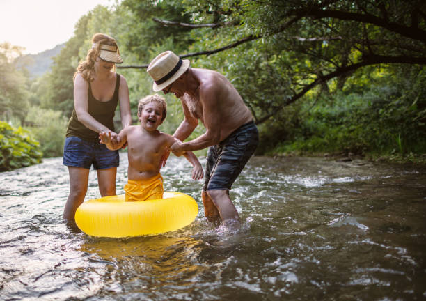 istock Family Water fun 1263565025