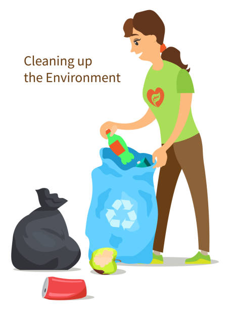 Ilustración de Limpieza Del Medio Ambiente Mujer Recoger Basura y más  Vectores Libres de Derechos de Calle - Calle, Personas, Tirar basura -  iStock