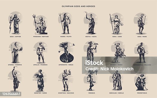 glas patologisk Begå underslæb 6,841 Greek Gods Illustrations & Clip Art - iStock | Zeus, Greek, Greek  mythology