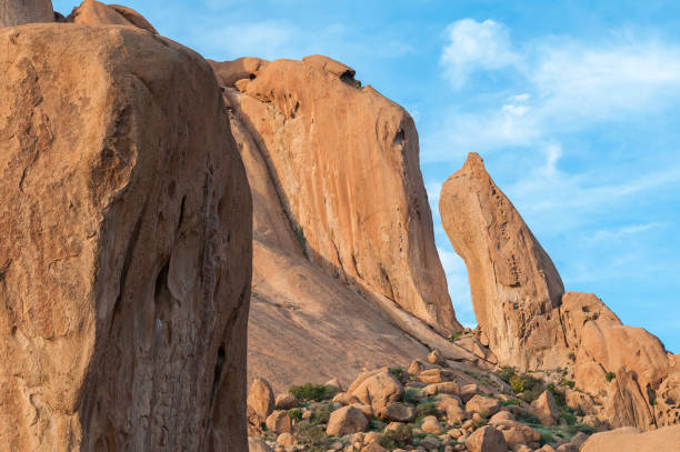 istock Granite needle and rock formation resembling baboon face at Spitzkoppe 1263566902
