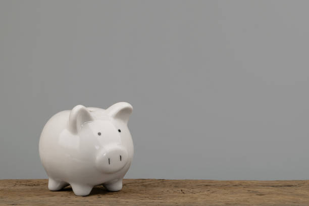 istock Piggy bank money savings concept with copy space 1263571925