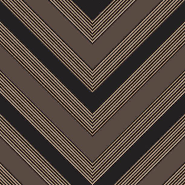 illustrations, cliparts, dessins animés et icônes de brown chevron diagonal stripes fond de motif sans couture - silhouette nobody cream coloured colored background