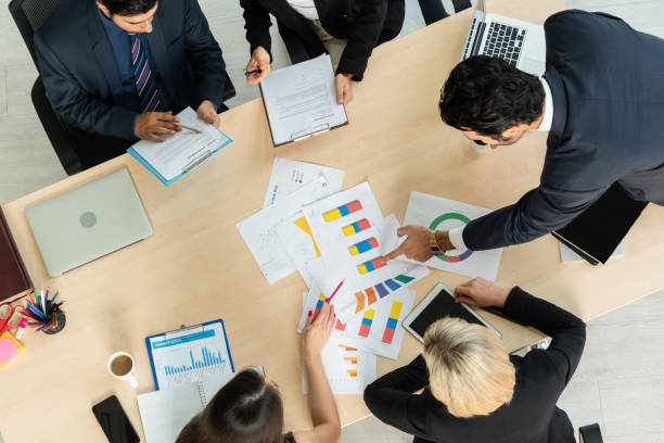 istock Business people group meeting shot from top view 1263577362