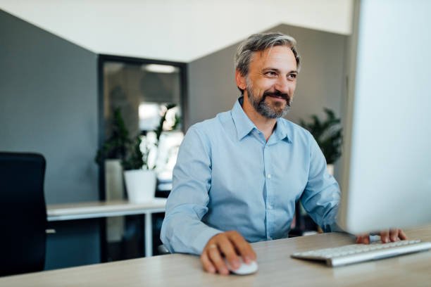 istock Men sending an email to someone. 1263582515