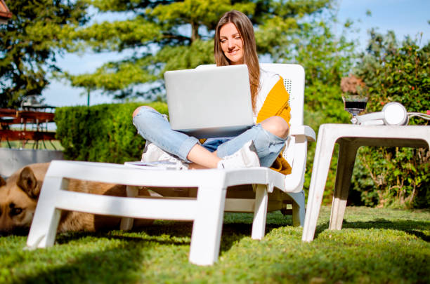 istock Student Preparing for exam in Home yard 1263607581