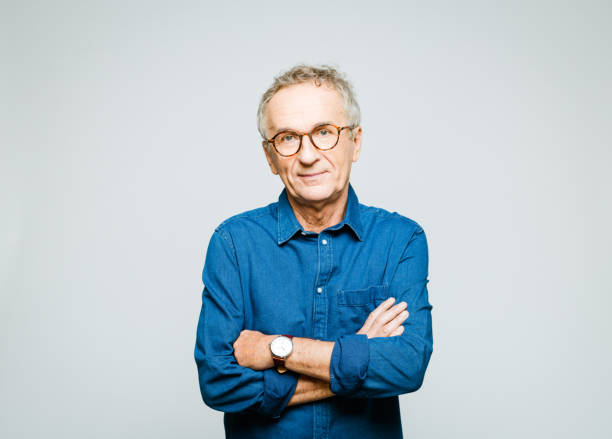 istock Portrait of confident senior man 1263607603