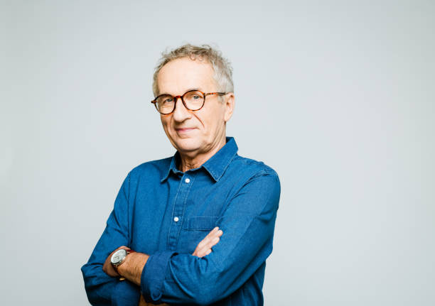 istock Portrait of confident senior man 1263607661