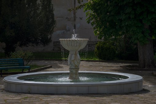 Fountain in the city park of Bakhchisaray, Crimea