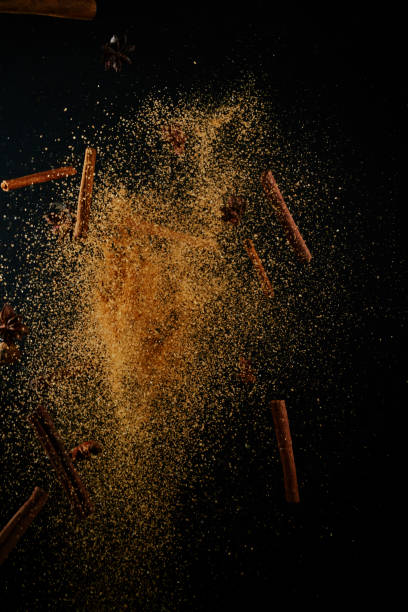 istock Spice Mix Food Explosion with Sugar and Cinnamon 1263609174