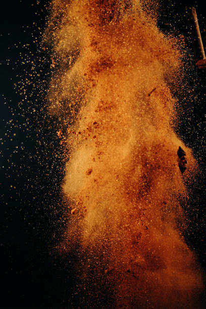istock Spice Mix Food Explosion with Cocoa, Nut Meg, Star Anise and Cinnamon 1263609264