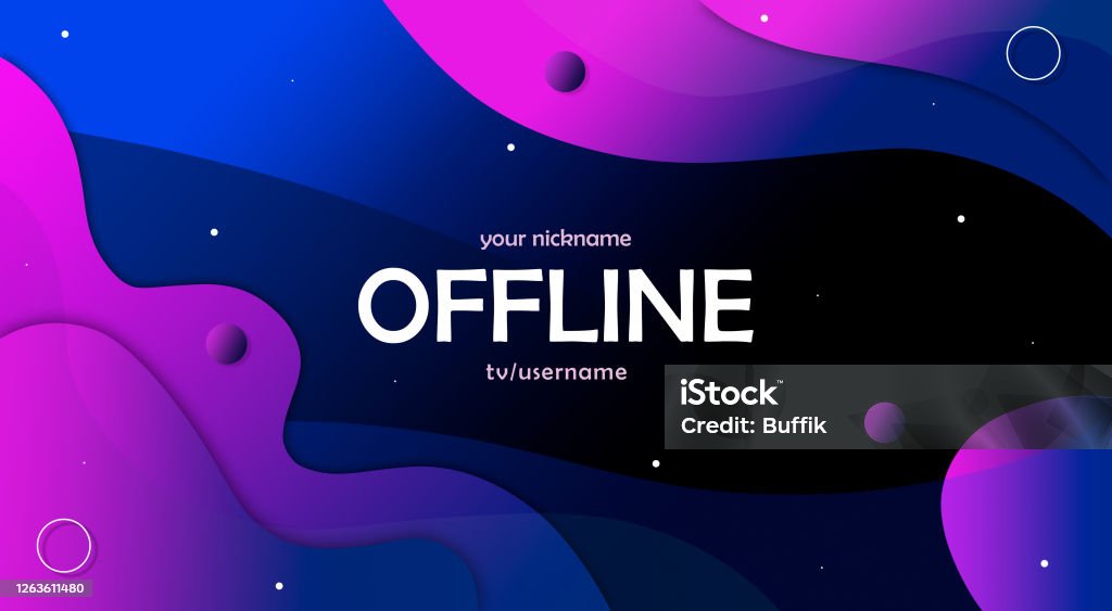 Streamer Offline Offline Twitch Hud Screen Banner 169 For Stream Offline Background Wit ...