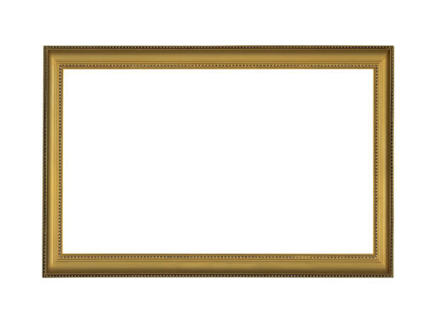istock Wooden frame for paintings or photo. Isolated on white 1263613493