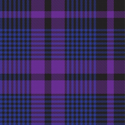 Purple Glen Plaid, tartan seamless pattern suitable for fashion textiles and graphics