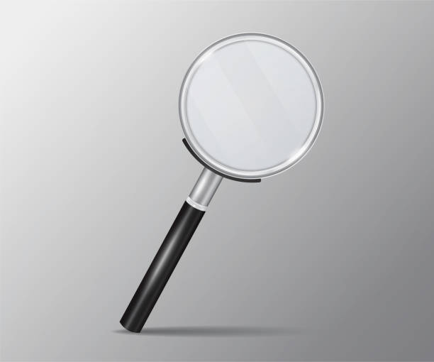 istock Magnifying glass on a transparent background. Made in 3D realistic style. Suitable for use as a supplement to your vector image. Neatly hand-drawn object. Realistic Highlights and Shadows 1263616461