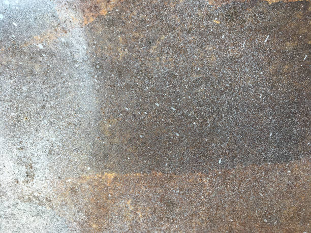 istock Rusty, old, rough, metal texture. Dark rusty metal texture background for interior exterior decoration and industrial construction concept design. Vintage effect 1263618483