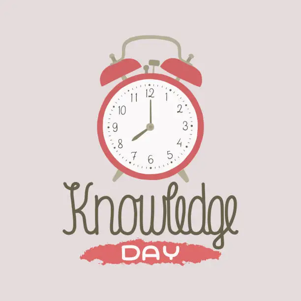 Vector illustration of Vector illustration on the theme of Knowledge Day on September 1.
