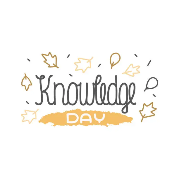 Vector illustration of Vector illustration on the theme of Knowledge Day on September 1.