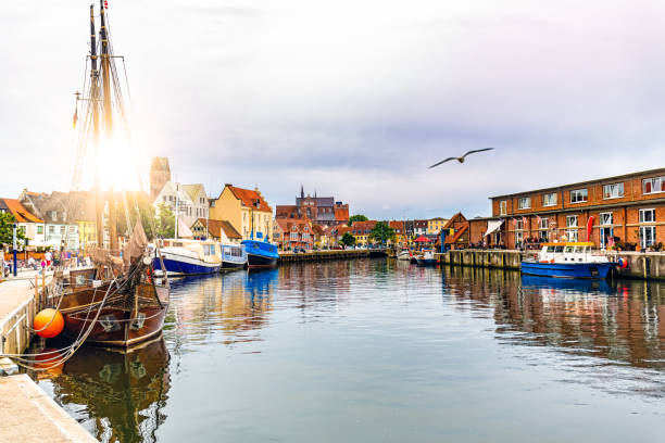 istock Old port in Wismar, Germany 1263618766