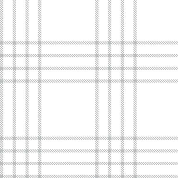 ilustrações de stock, clip art, desenhos animados e ícones de white glen plaid tartan seamless pattern - plaid tartan scottish culture celtic culture