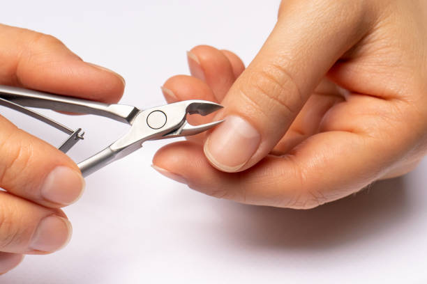 istock Cuticle removal tool. Cut manicure at home. 1263620198