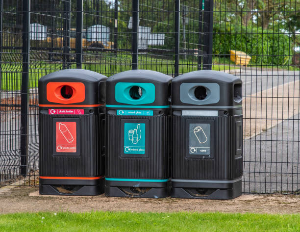 istock Row of recycling bins 1263620323