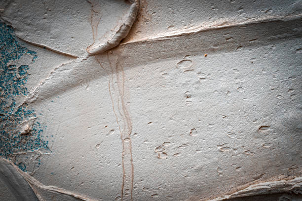摩耗したグランジ。セメントパターンの壁の背景に古い粗い石。ヴィンテージグランジ石膏やコンクリートスタッコ表面。天然素材の抽象的な構造の背景。 - backdrop damaged old fashioned natural pattern ストックフォトと画像