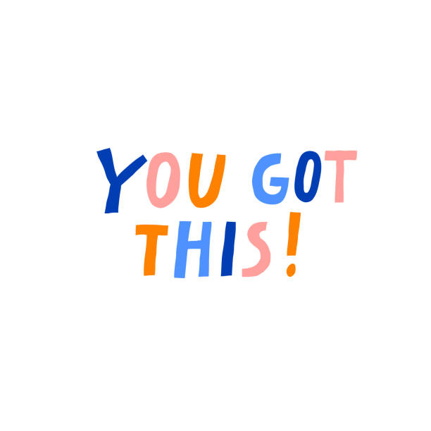 You Got This Sign Isolated On White Background Multicolored