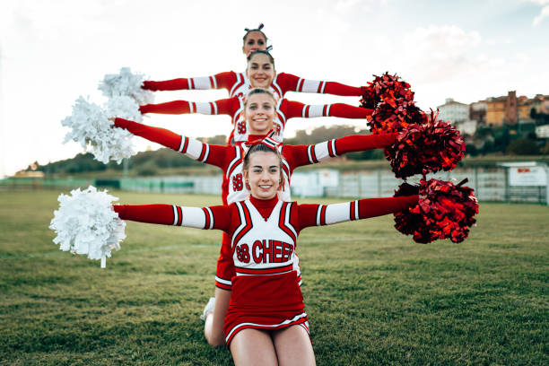 istock cheerleader all together in a row 1263629275