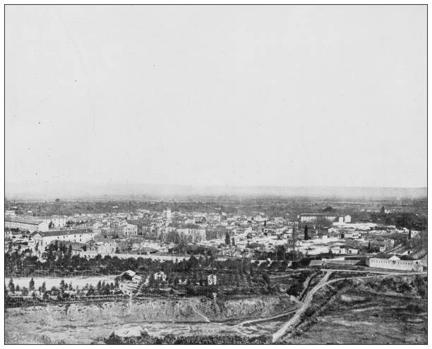 istock Antique black and white photograph: Blida, Algeria 1263633307