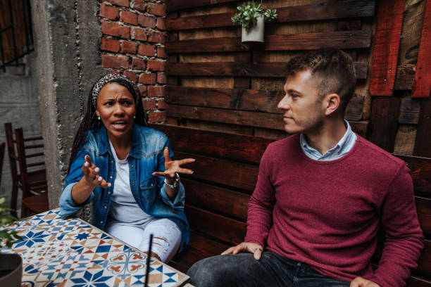 istock Couple at coffee shop 1263637756