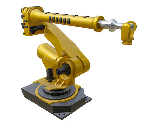 istock Yellow robot arm for industry 1263637758