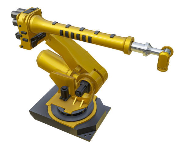 istock Yellow robot arm for industry 1263637855