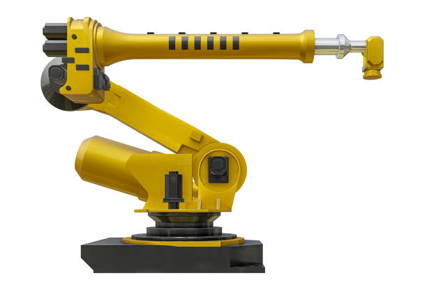istock Yellow robot arm for industry 1263637861