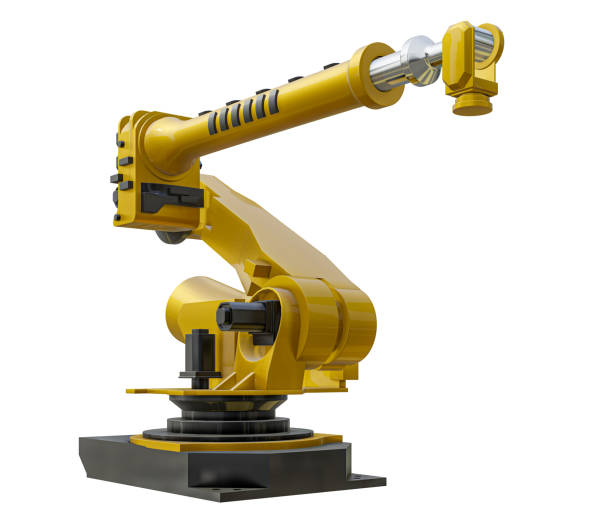 istock Yellow robot arm for industry 1263637866