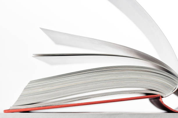 istock Open book with red book cover. 1263638880