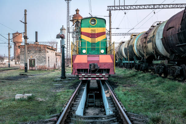 Close up old Steam train in Bangkok central railway station located at Pathum Wan, the former central passenger terminal in Bangkok and the former railway hub of Thailand. It is in the center of the city in the Pathum Wan district, and is operated by the State Railway of Thailand.