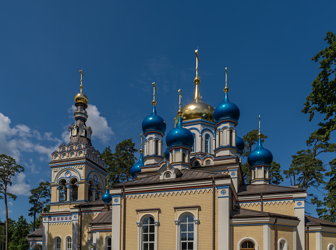 Russian orthodox church in Jurmala, a resort town in Latvia, sandwiched between the Gulf of Riga (Baltic Sea) and the Lielupe River, about 25 kilometres west of Riga.
