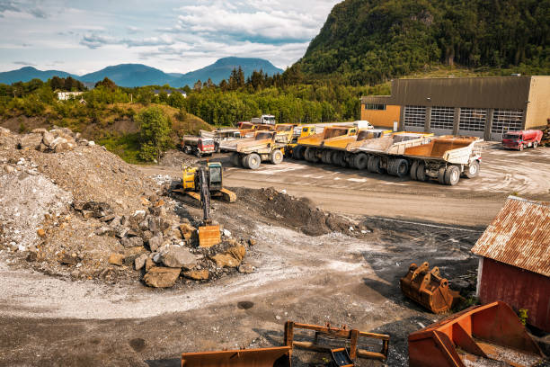 istock heavy industrial machinery in a quarry 1263640193