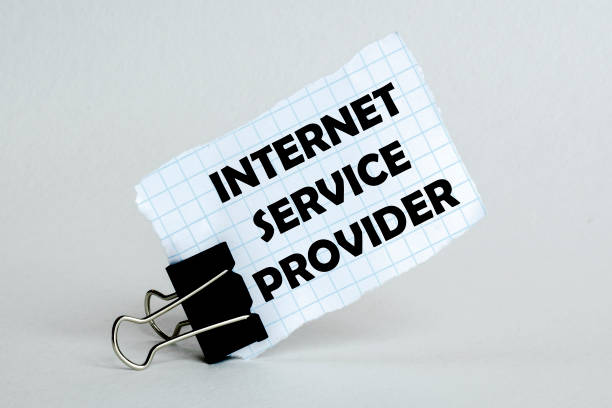 istock white paper on the white background with text Internet Service Provider 1263640282