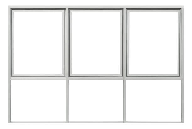 istock Real modern aluminium glass window 1263640503