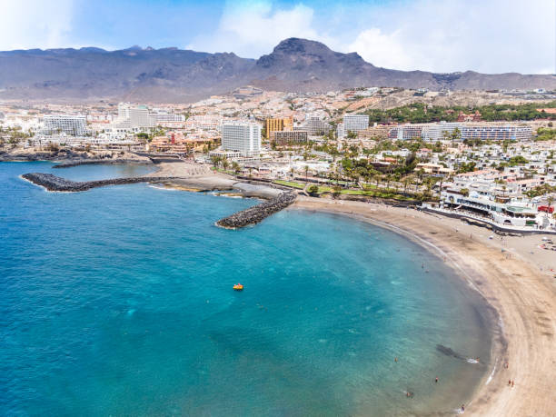 istock Aerial view with Las Americas beach 1263640771