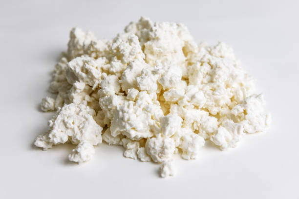 istock delicious cottage cheese on white 1263641430