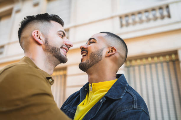 istock Gay couple spending time together. 1263646381