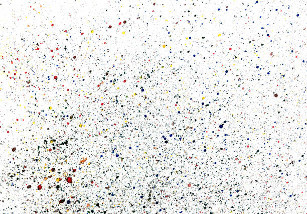 istock Watercolor splash abstract on paper background. Multicolored texture painting. Backdrop, flat lay, overlay, artwork concepts. Copy space. Taken from original artwork. 1263647694